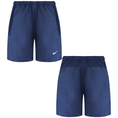 Nike Stretch Waist Navy Blue Graphic Logo Plain Mens Shorts 786418 451