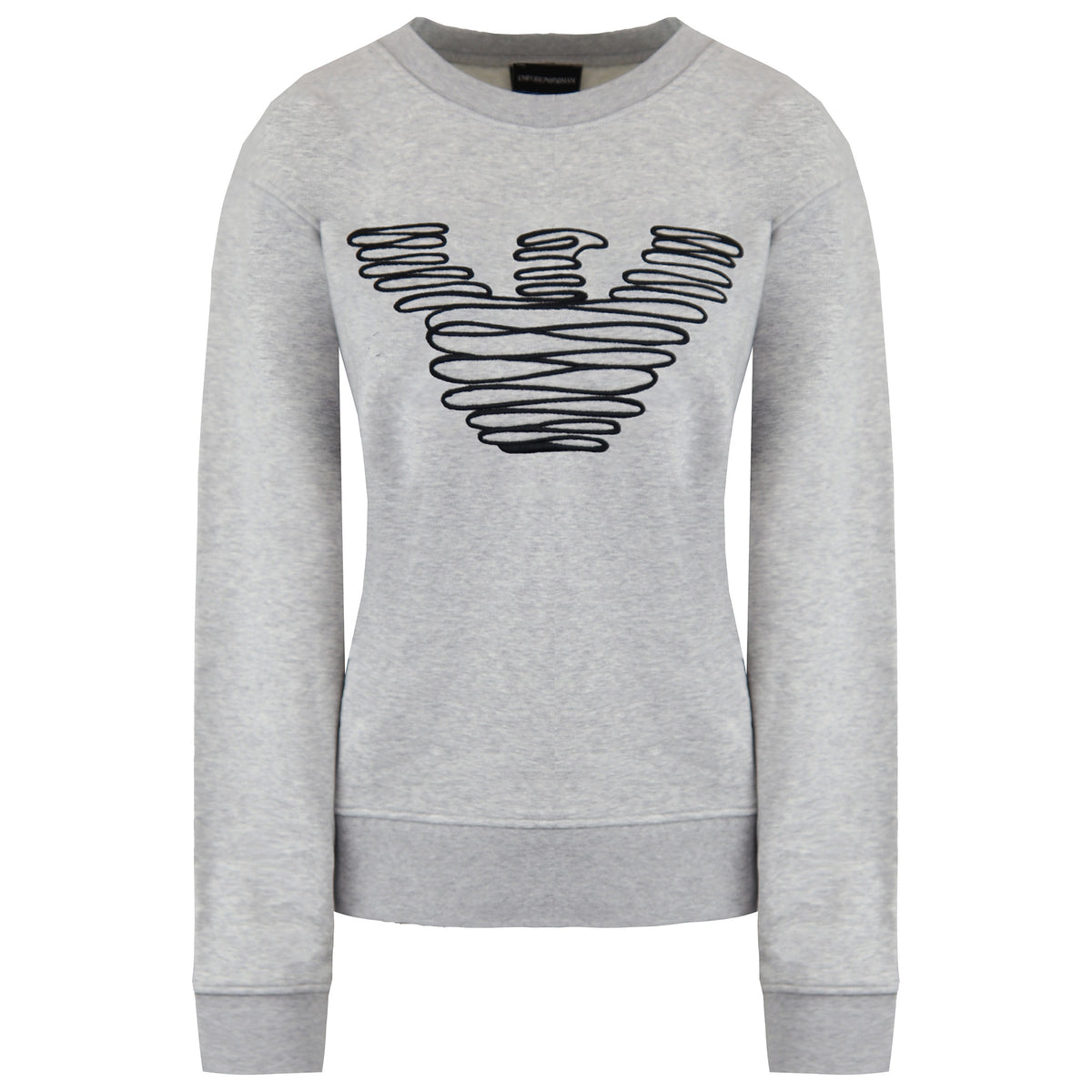 Emporio Armani Logo Womens Grey Sweater