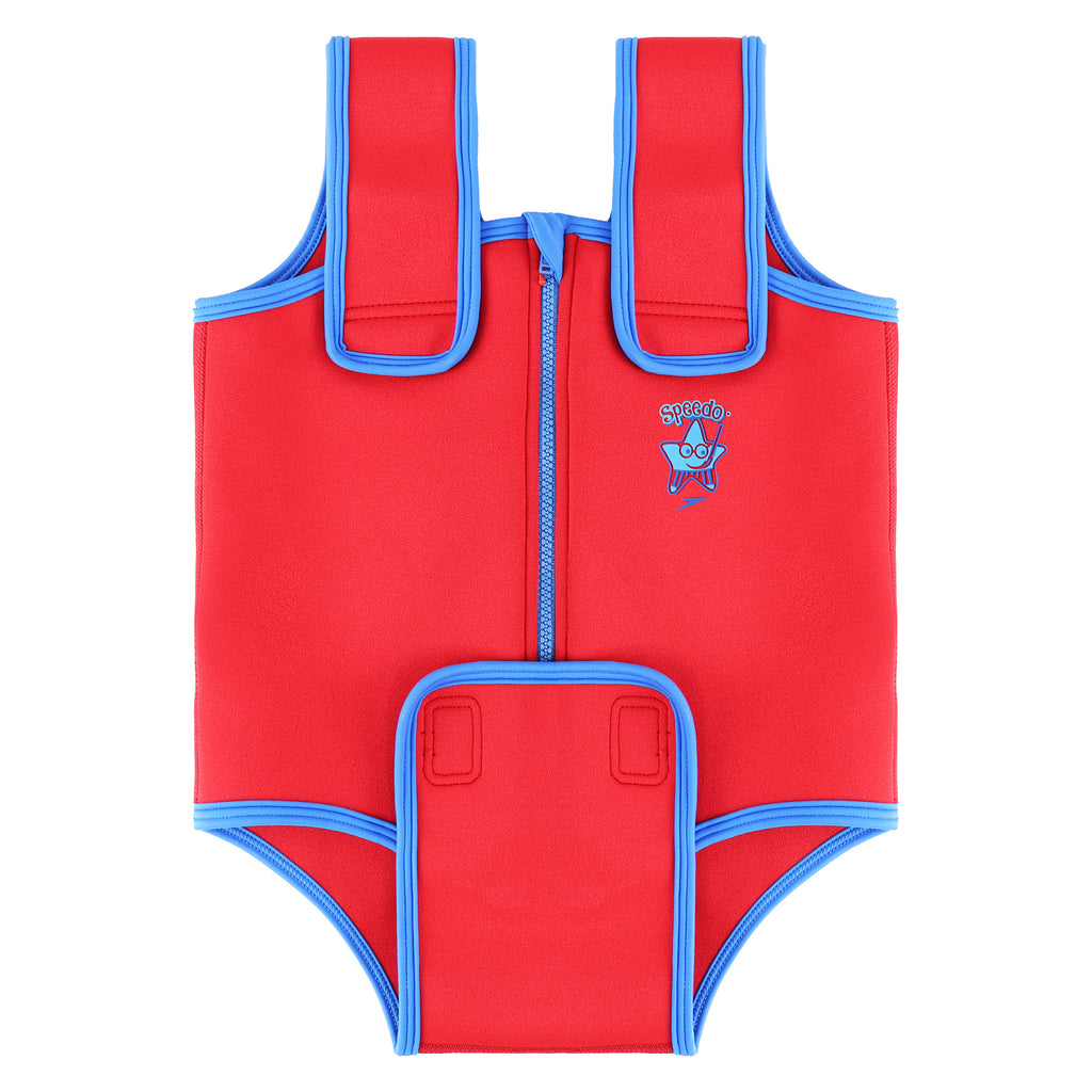 Speedo Sea Squad Red/Blue Kids Neoprene Swimsuit