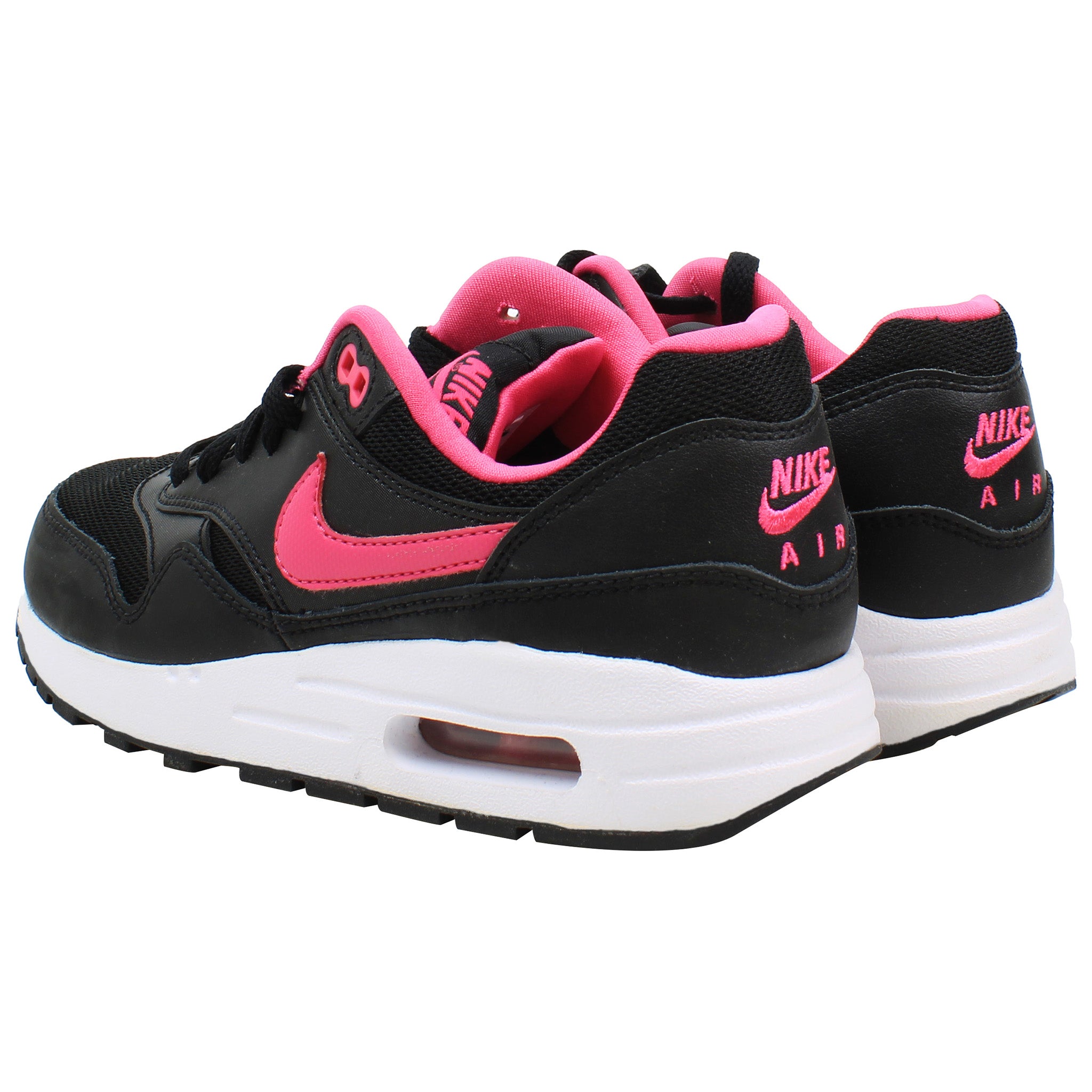 Nike Air Max 1 (GS) Kids Black Trainers