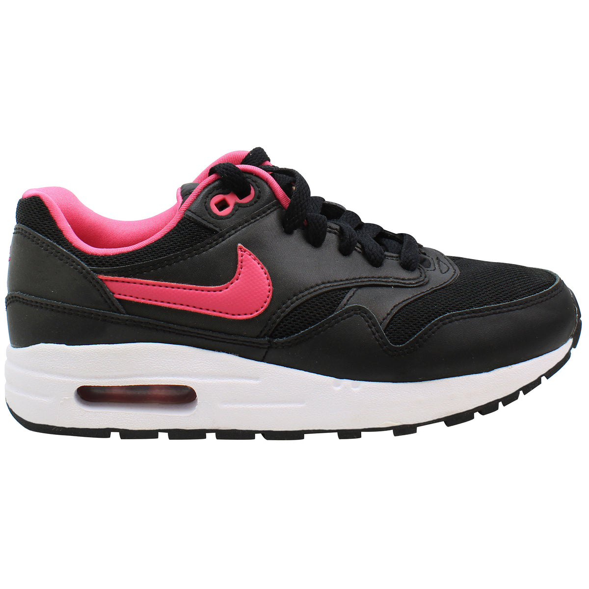 Nike Air Max 1 (GS) Kids Black Trainers