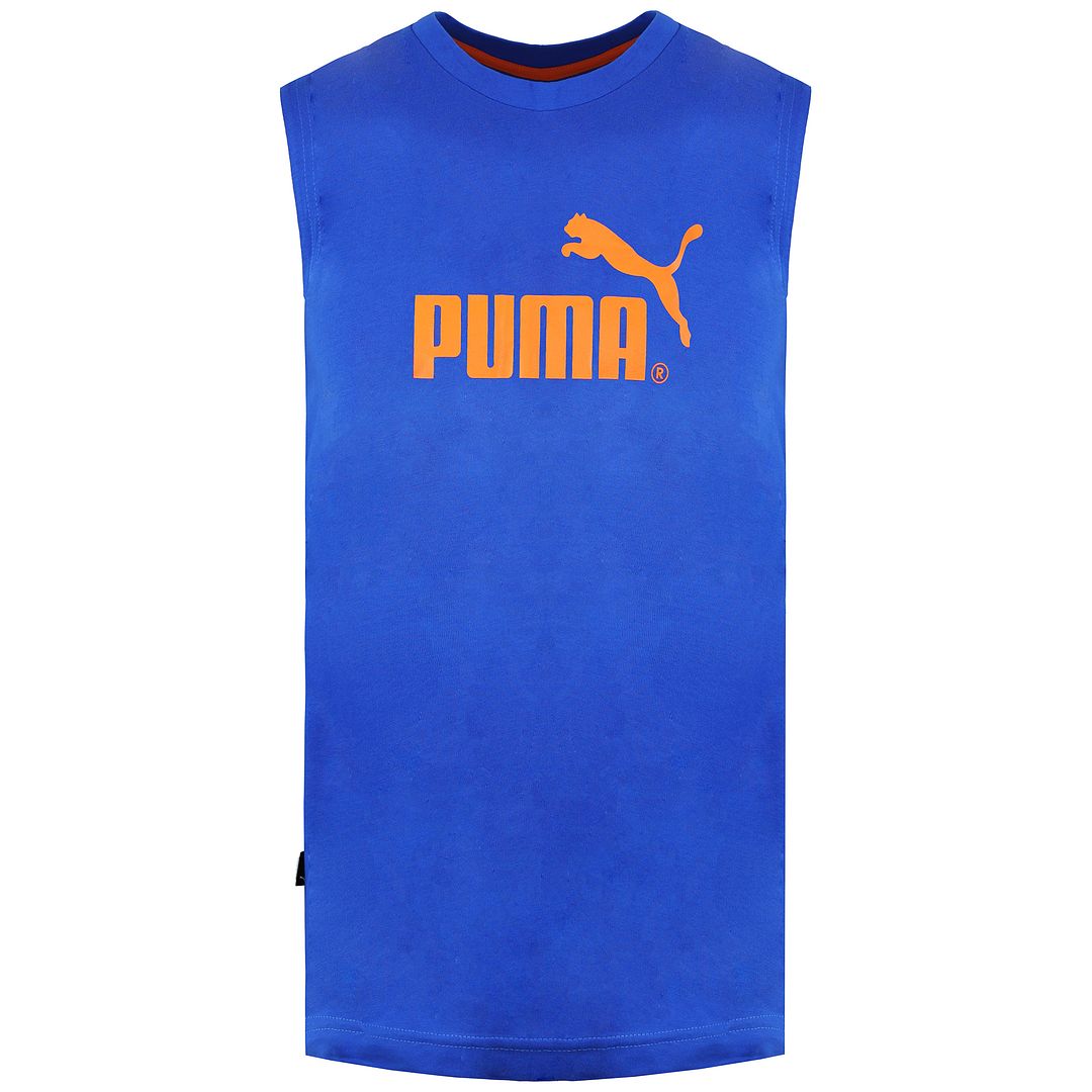 Puma Big Logo Mens Blue Vest