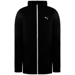 Puma Solid Mens Black Windbreaker Jacket