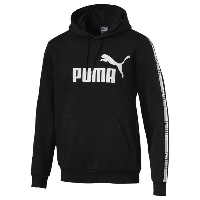 Puma Taped Mens Black Hoodie