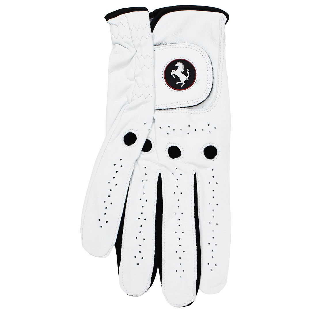 Cobra Ferrari Regular Right Hand Mens White  Golf Glove