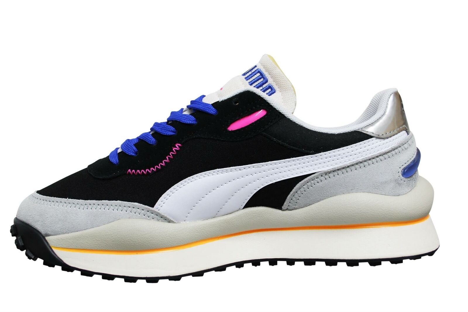 Puma Style Rider Play On Mens Black/Grey Trainers