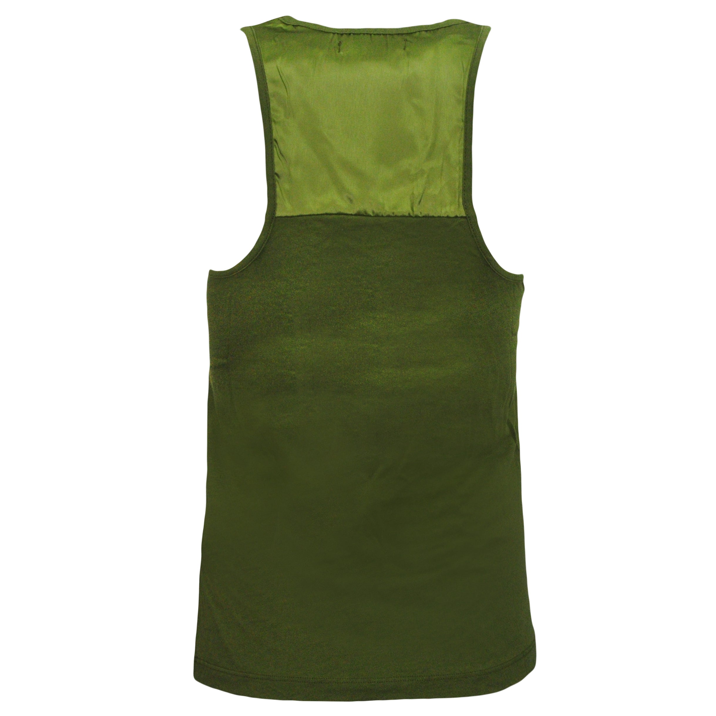 Timberland Womens Tank Silk Insert Top Vest Green A0081 001