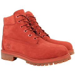 Timberland 6inch Premium Kids Red Boots