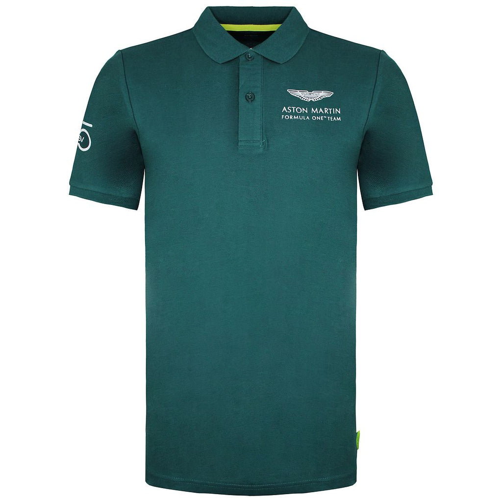 Aston Martin F1 Sebastian Vettel Driver Mens Green Polo Shirt