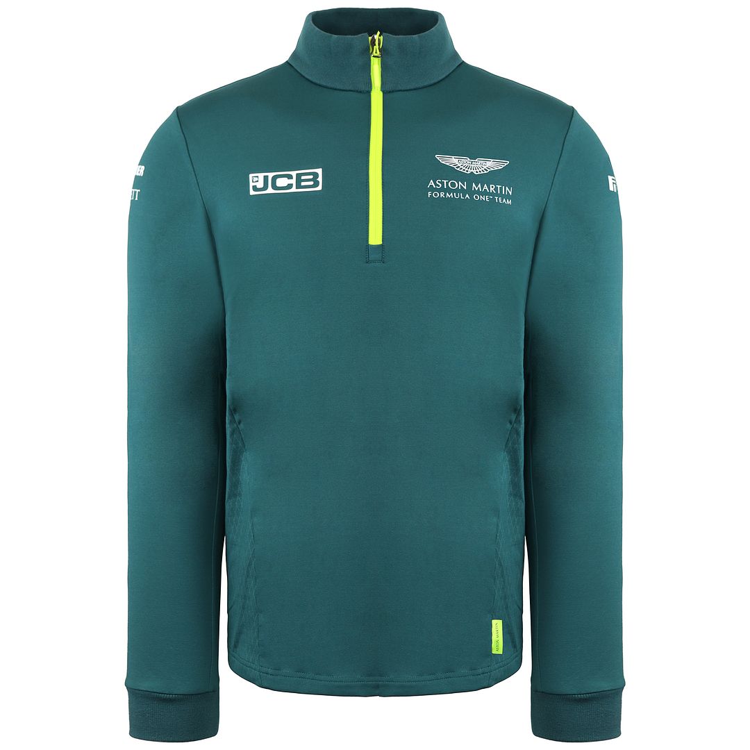 Aston Martin F1 Official Team Mens Green Midlayer