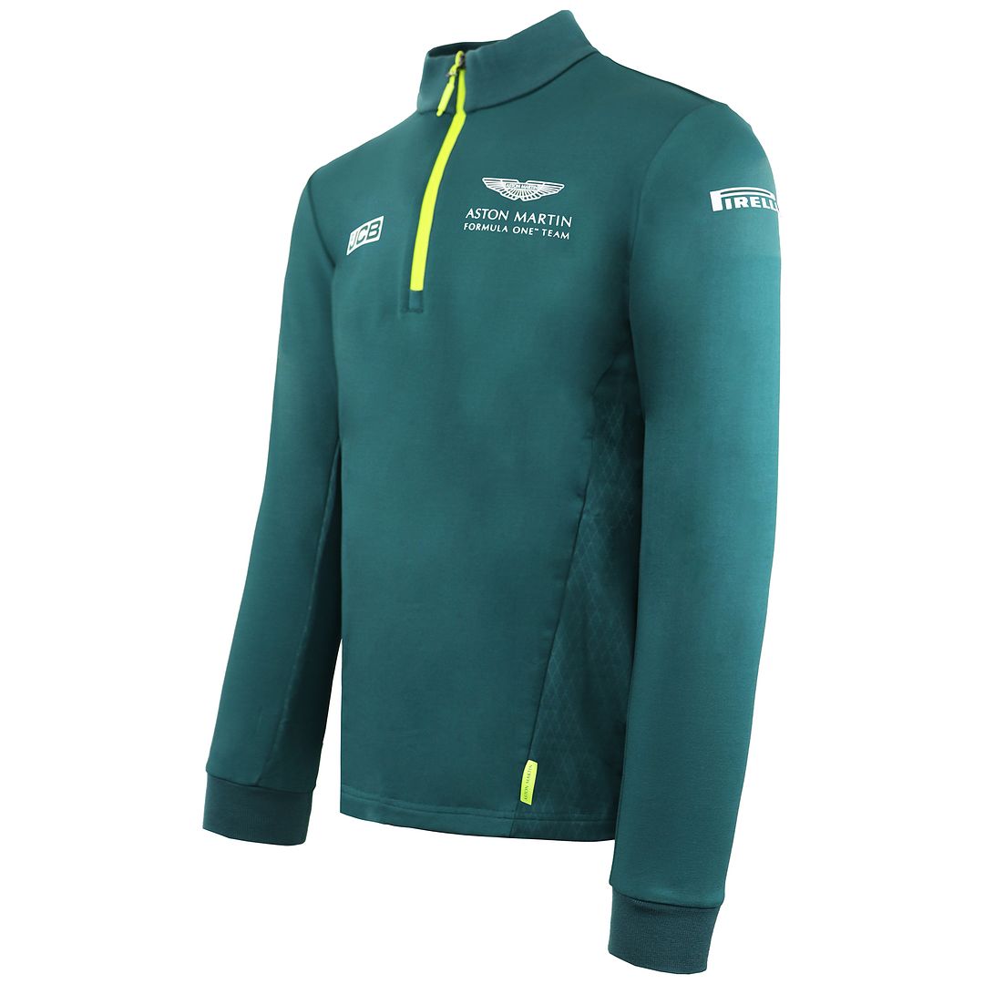 Aston Martin F1 Official Team Mens Green Midlayer