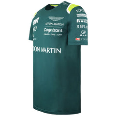 Aston Martin Cognizant F1 Official Team Mens Green T-Shirt