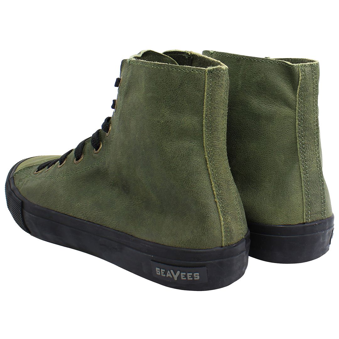 Seavees Army Issue High Mens Green Shoes