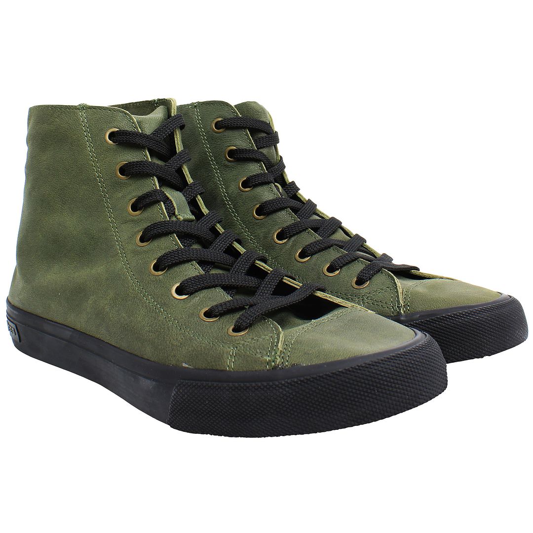 Seavees Army Issue High Mens Green Shoes