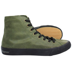 Seavees Army Issue High Mens Green Shoes