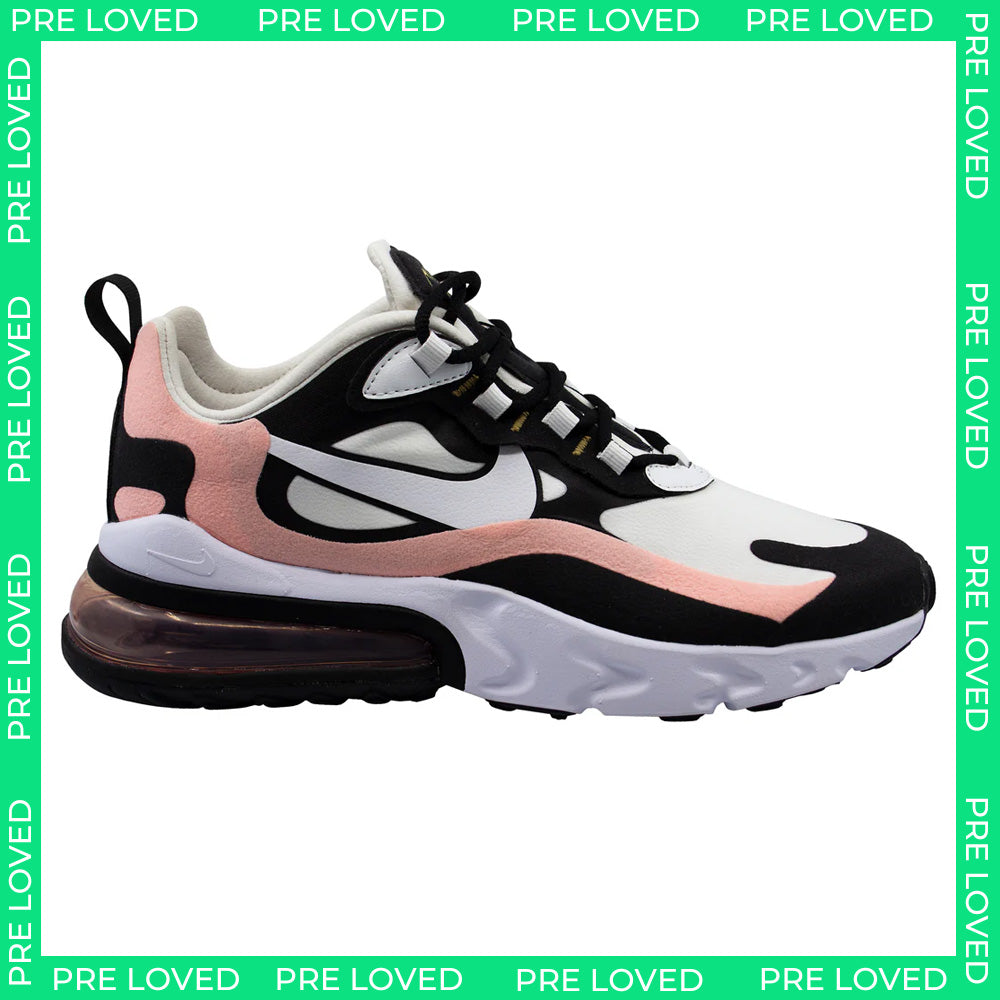 Nike Air Max 270 React Womens White/Coral Trainers NO BOX