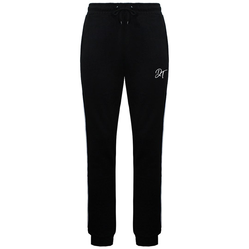 Devote London Logo Mens Black/White Track Pants