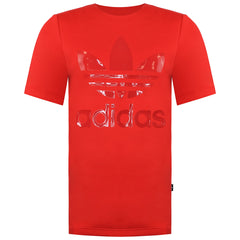 Adidas Trefoil Womens Red T-Shirt