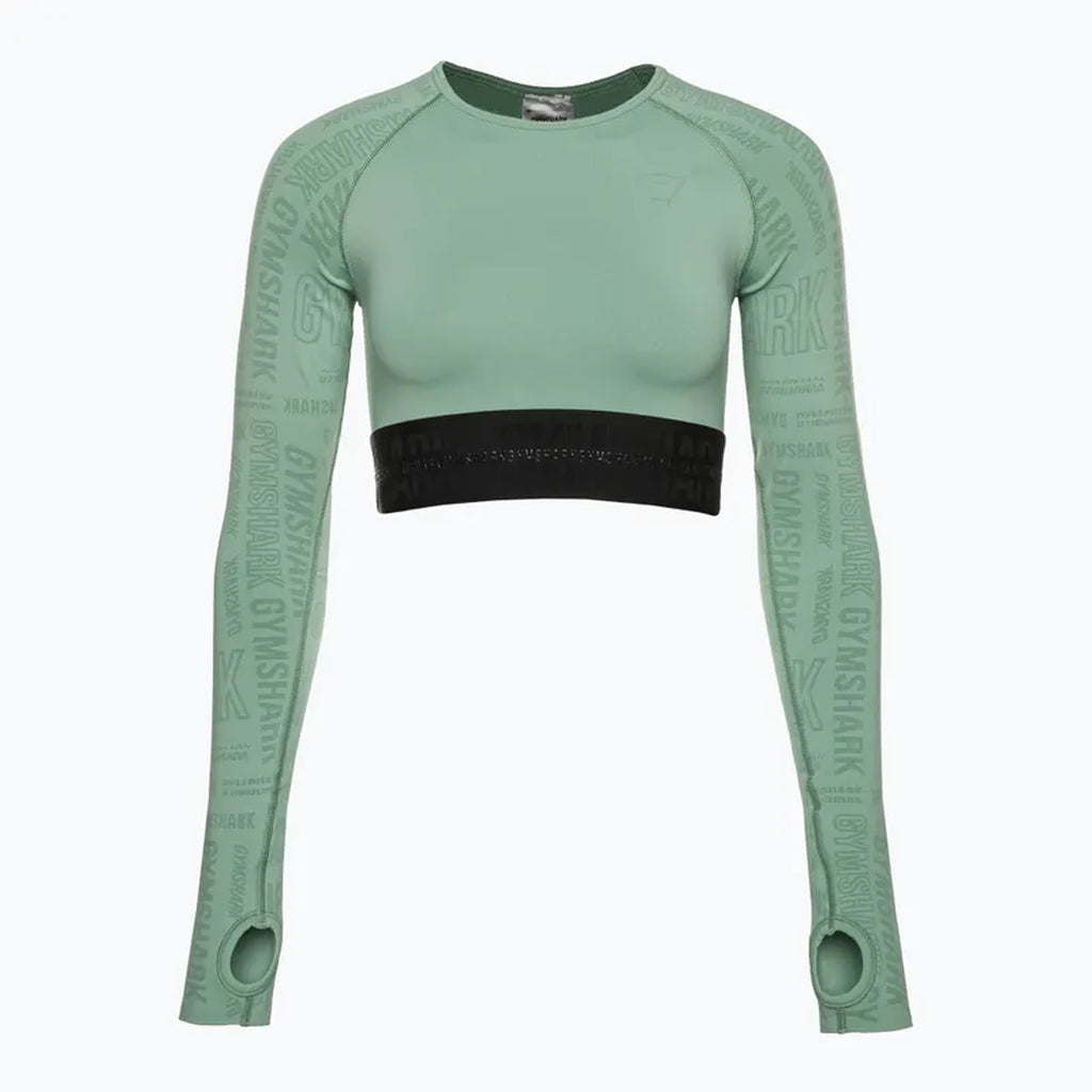 Gymshark Vision Womens Green Training Crop Top