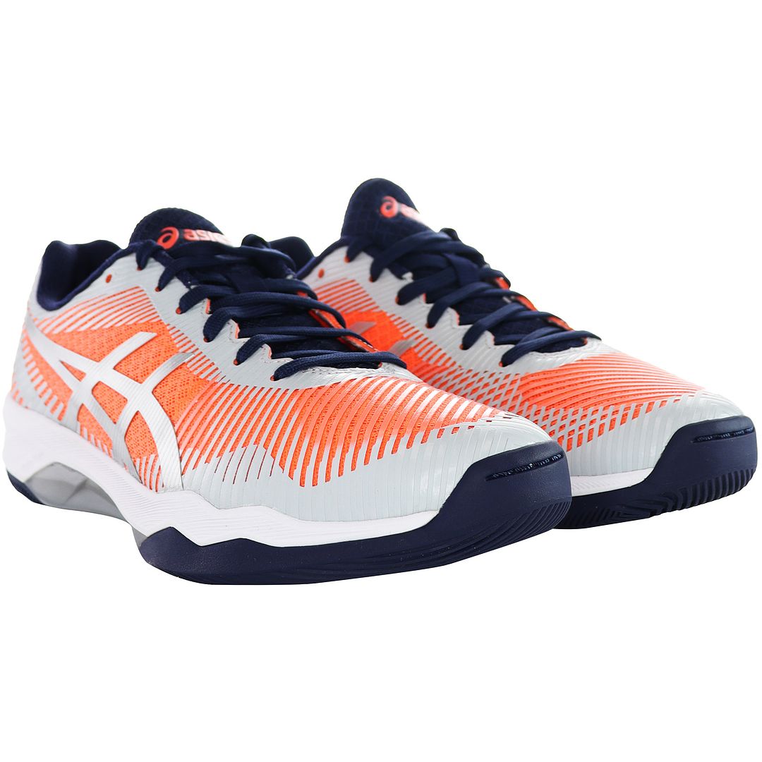 Asics Elite Womens Orange/Grey Volleyball Shoes