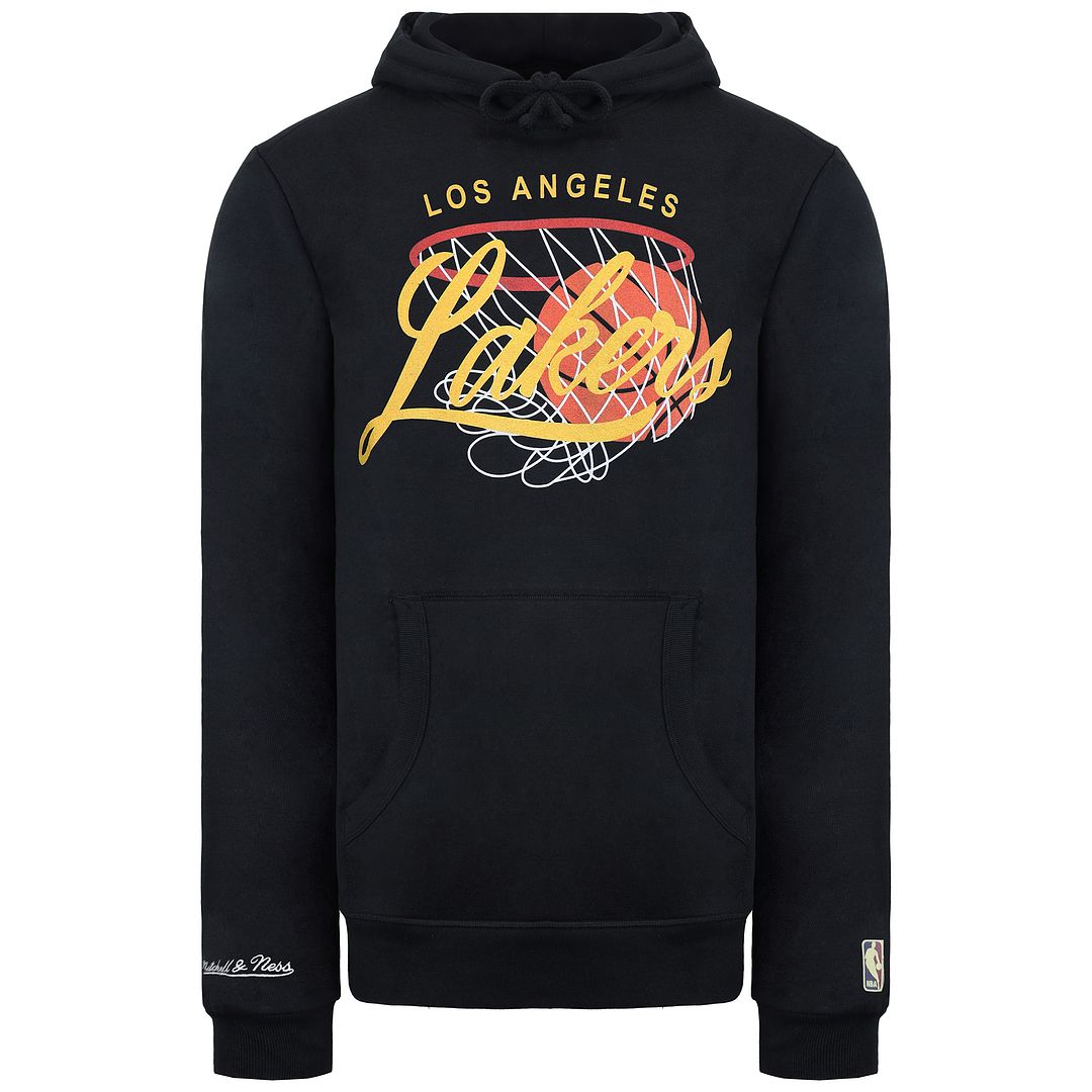 Mitchell & Ness Los Angeles Lakers Mens Black Hoodie