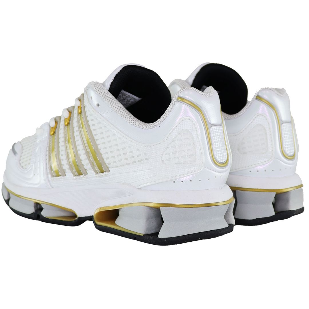 Adidas A3 Twinstrike Mens White/Gold Trainers