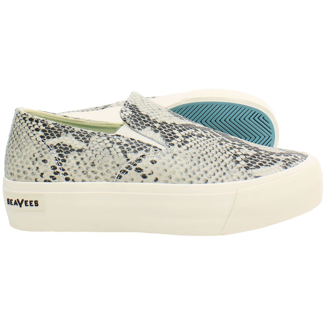 Seavees Baja Platform Mulholland Womens Beige Plimsolls