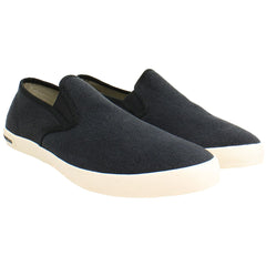 Seavees Baja Standard Mens Black Plimsolls