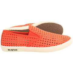 Seavees Baja Portal Womens Orange Plimsolls