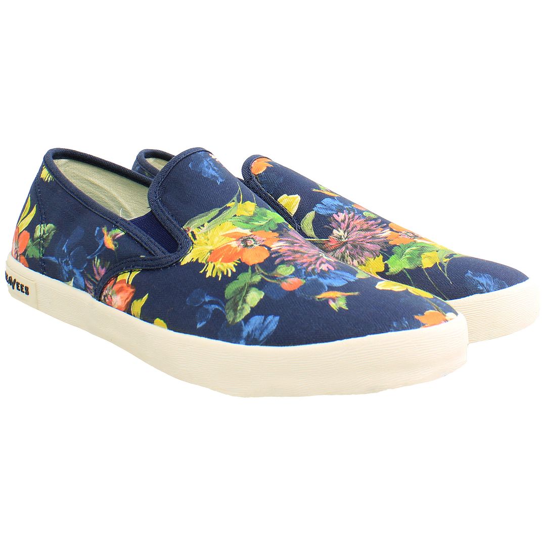 Seavess Baja Trina Turk Womens Navy Plimsolls