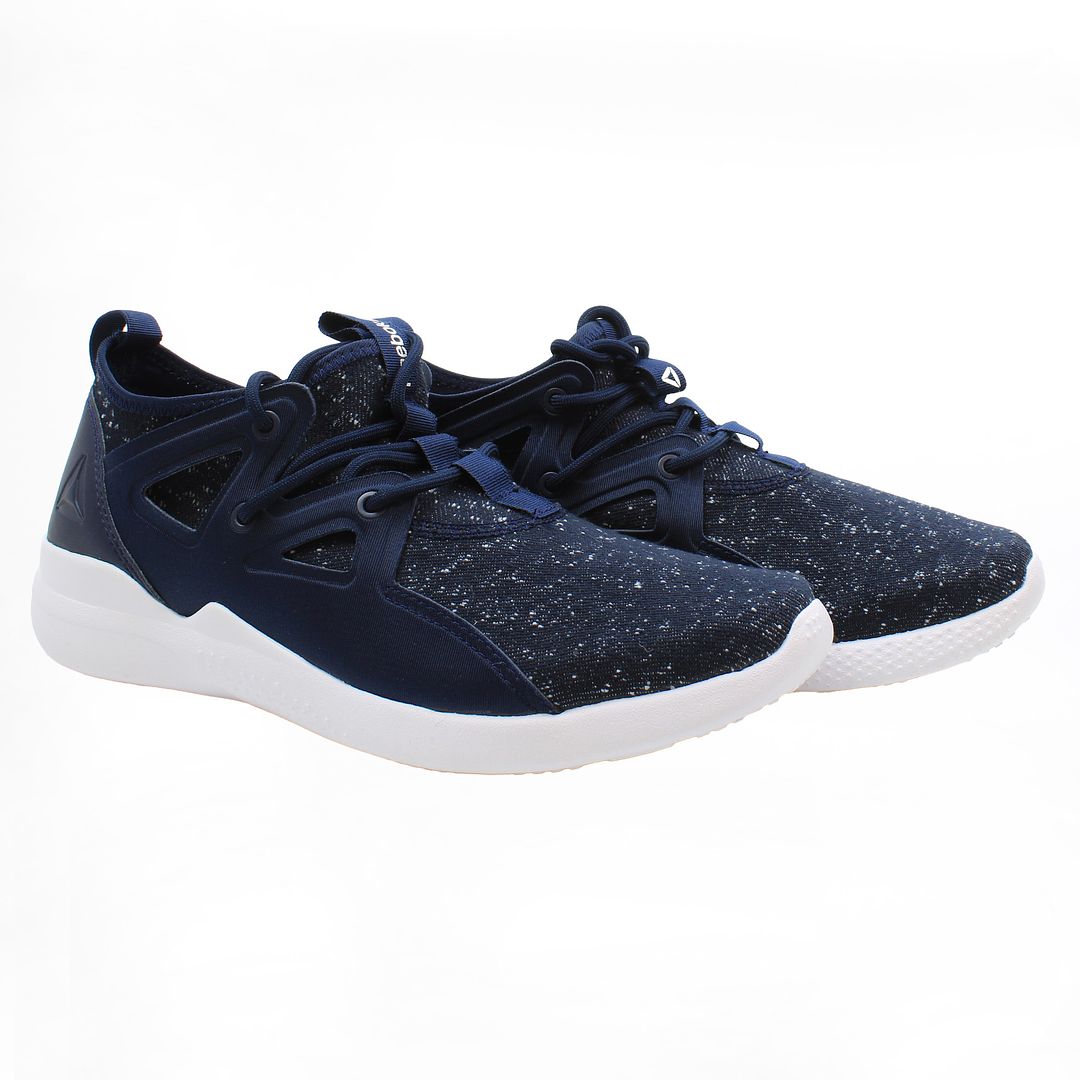 Reebok Cardio Motion Womens Navy Blue Running Trainers NO BOX