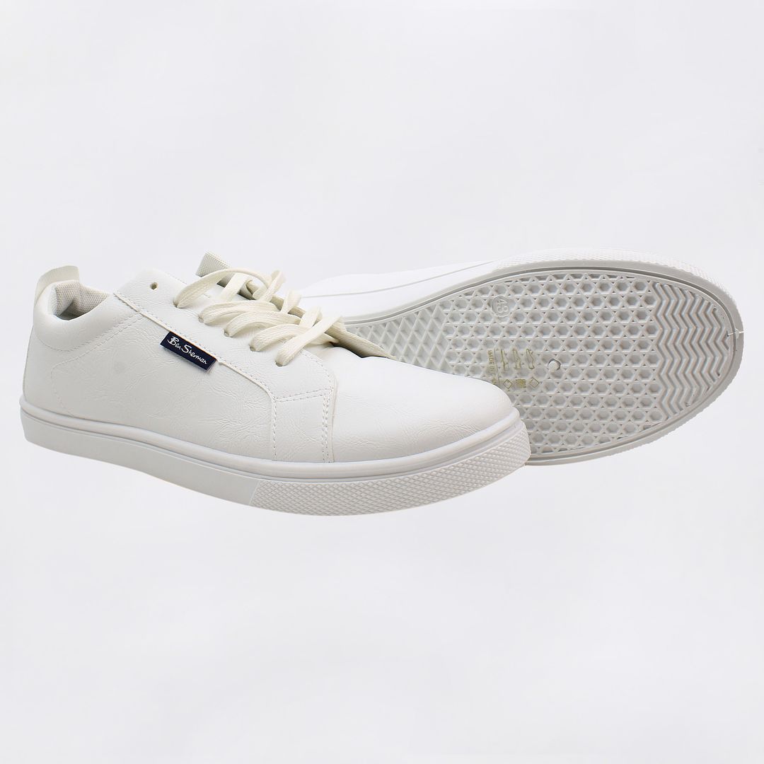 Ben Sherman Mickey Mens White Trainers NO BOX