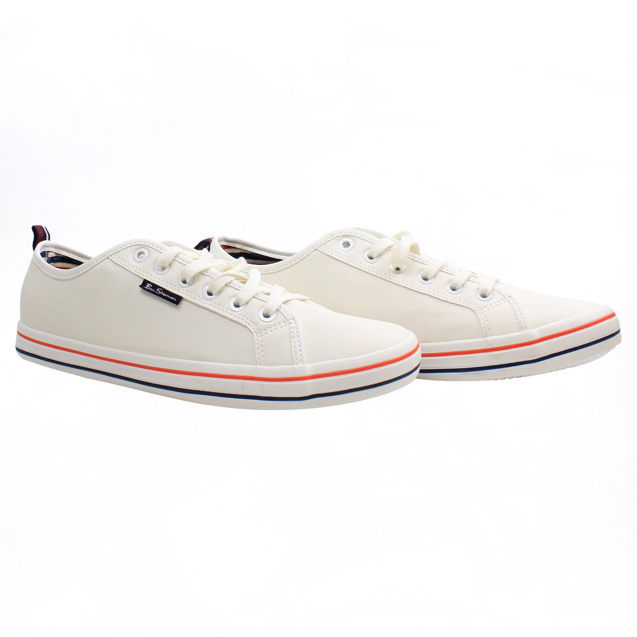 Ben Sherman Lowell Mens White Plimsolls NO BOX