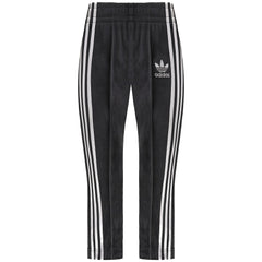 Adidas Velour Kids Black Tracksuit