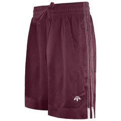 Adidas Logo AOP Mens Burgundy Shorts