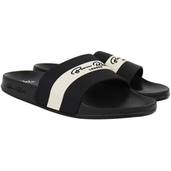 Born Rich Aurelio Mens Black Sliders