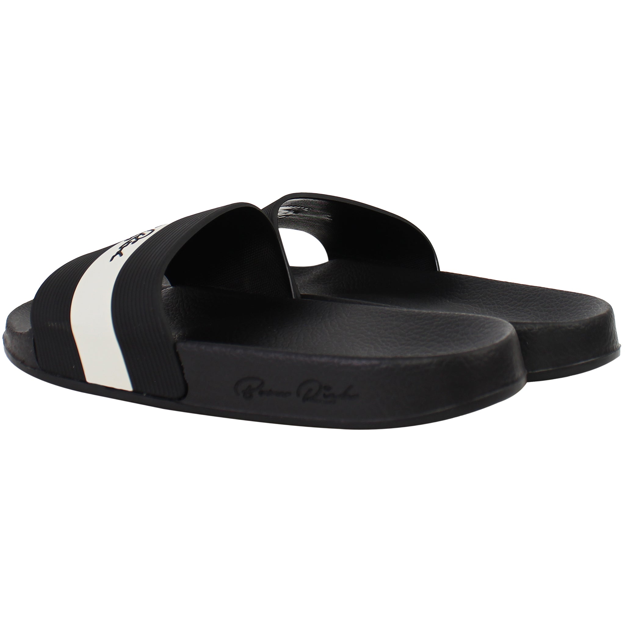 Born Rich Aurelio Mens Black Sliders