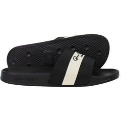 Born Rich Aurelio Mens Black Sliders