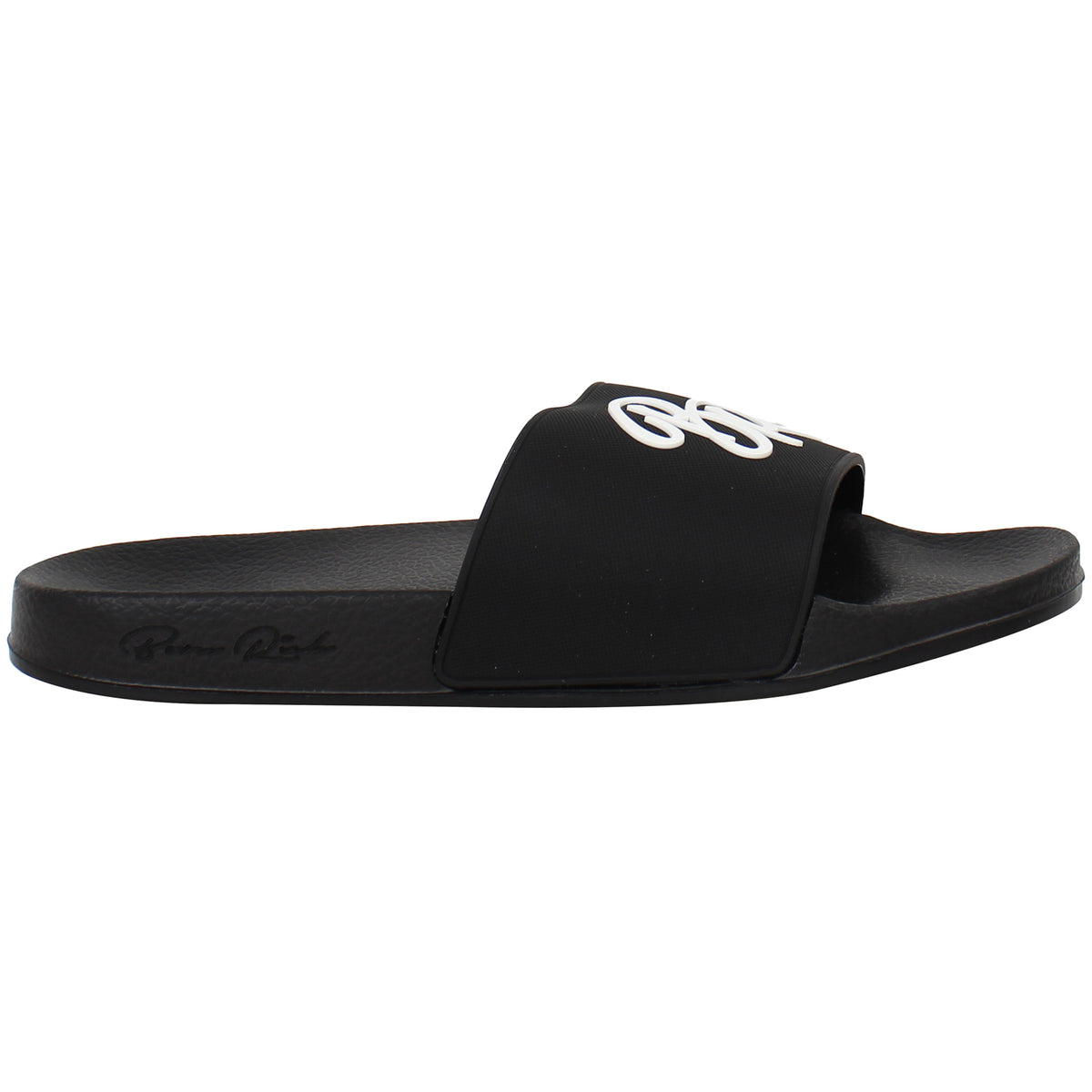 Born Rich Barreca Mens Black/White Sliders