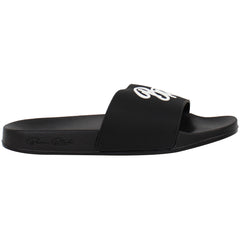 Born Rich Barreca Mens Black/White Sliders