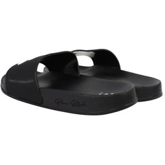 Born Rich Barreca Mens Black/White Sliders