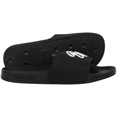 Born Rich Barreca Mens Black/White Sliders