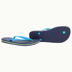 Havaianas Brazil Logo Mens Navy Flip-Flops NO BOX