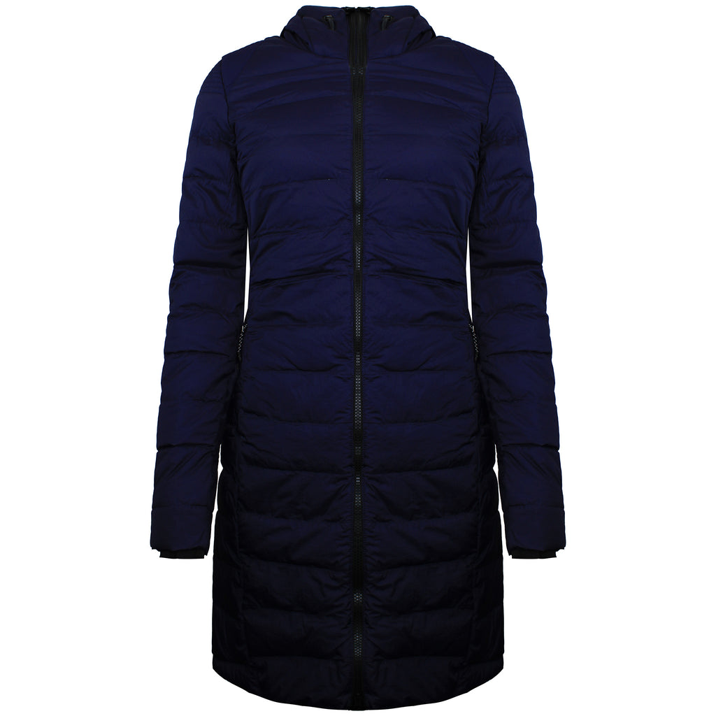 Adidas Premium Womens Navy Blue Parka Jacket