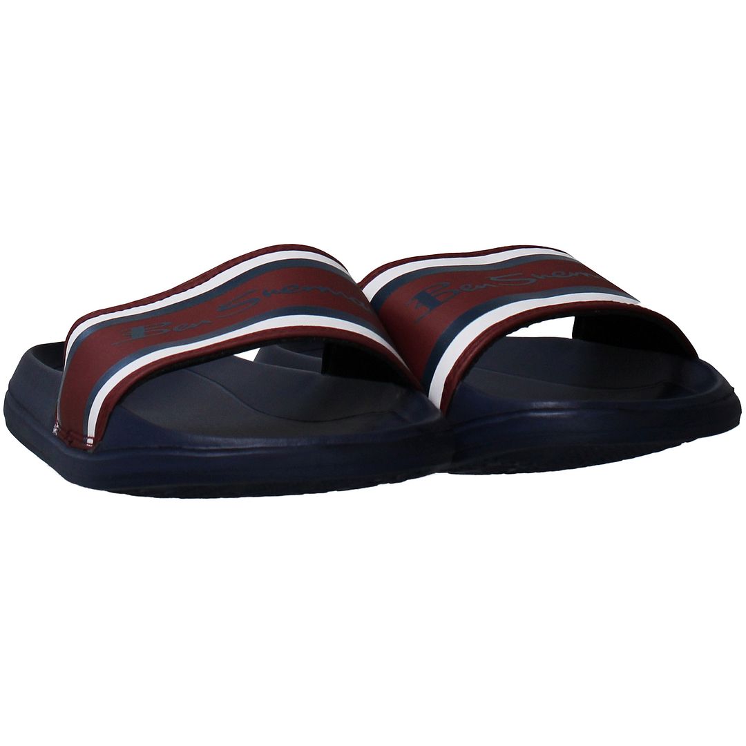 Ben Sherman Weston Mens Navy Blue Sliders