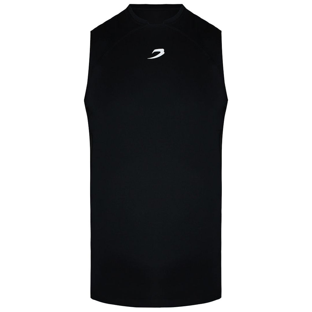 BoxRaw Saddler Compression Mens Black Tank Top