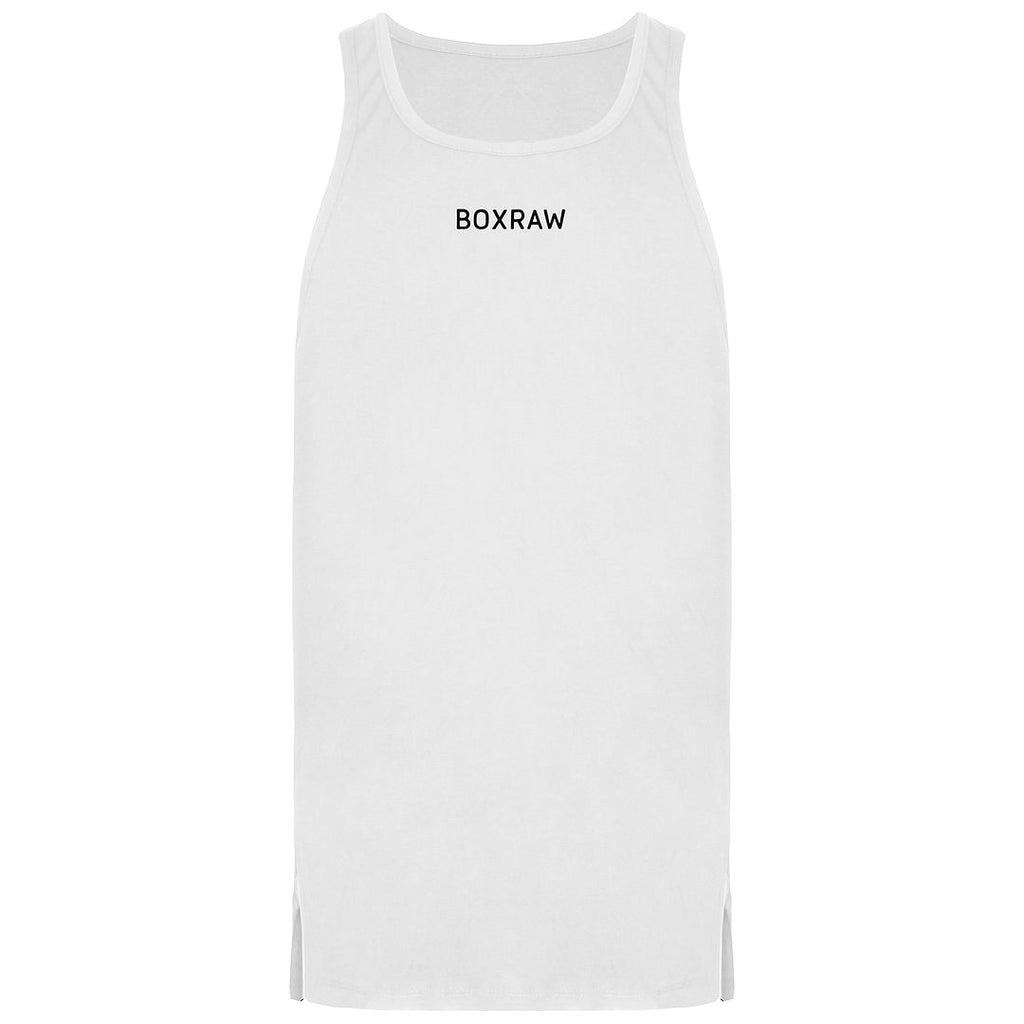 BoxRaw SMRT-TEC Mens White Stringer Tank Top