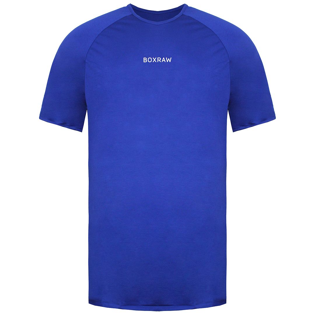 BoxRaw SMRT-TEC Mens Navy Blue T-Shirt