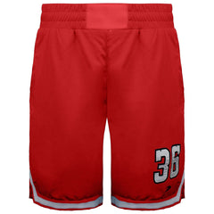 BoxRaw 36 by Teddy Mens Red Atlas Shorts