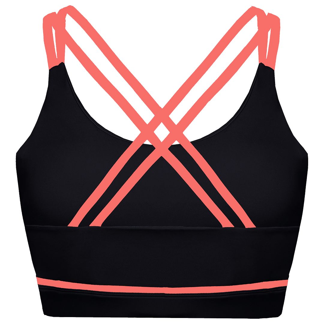 BoxRaw Valerie Womens Black Sports Bra